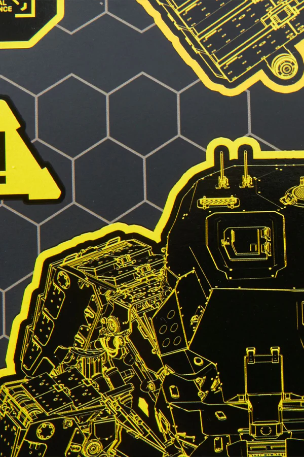 CYBERPUNK 2077 PHANTOM LIBERTY CHIMERA SCHEMATIC LITHOGRAPH - Image 3