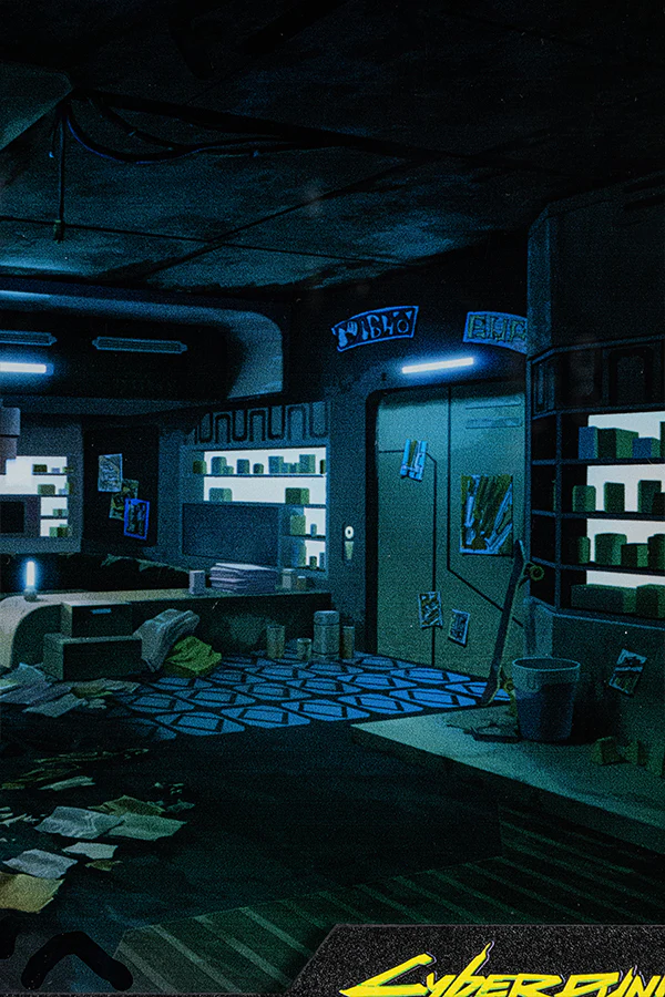 CYBERPUNK EDGERUNNERS DAVID'S APARTMENT SHADOWBOX - Image 13