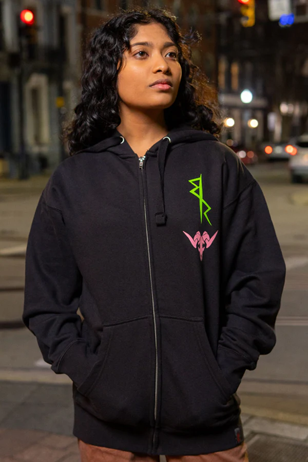 CYBERPUNK EDGERUNNERS REBECCA COLLAGE HOODIE - Image 3