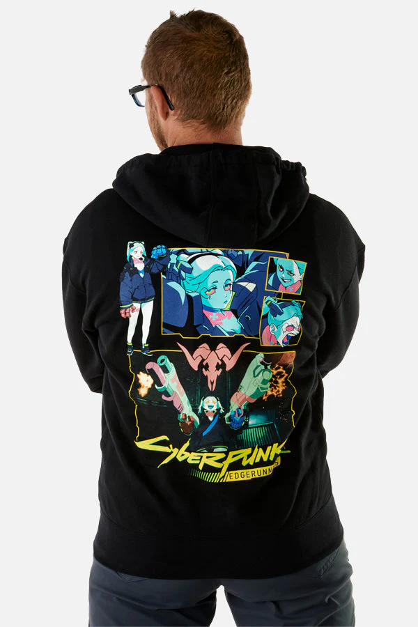 CYBERPUNK EDGERUNNERS REBECCA COLLAGE HOODIE - Image 6