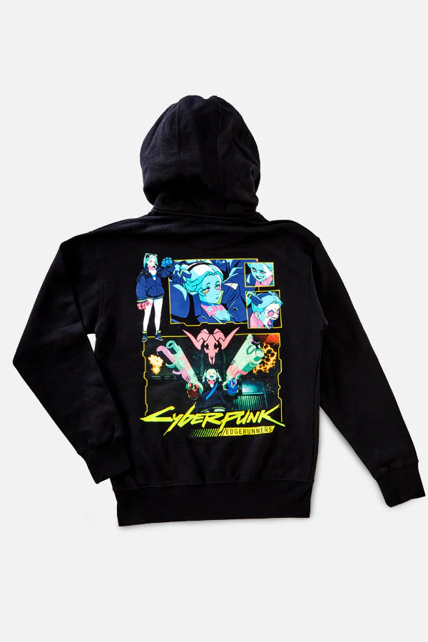 CYBERPUNK EDGERUNNERS REBECCA COLLAGE HOODIE - Image 7