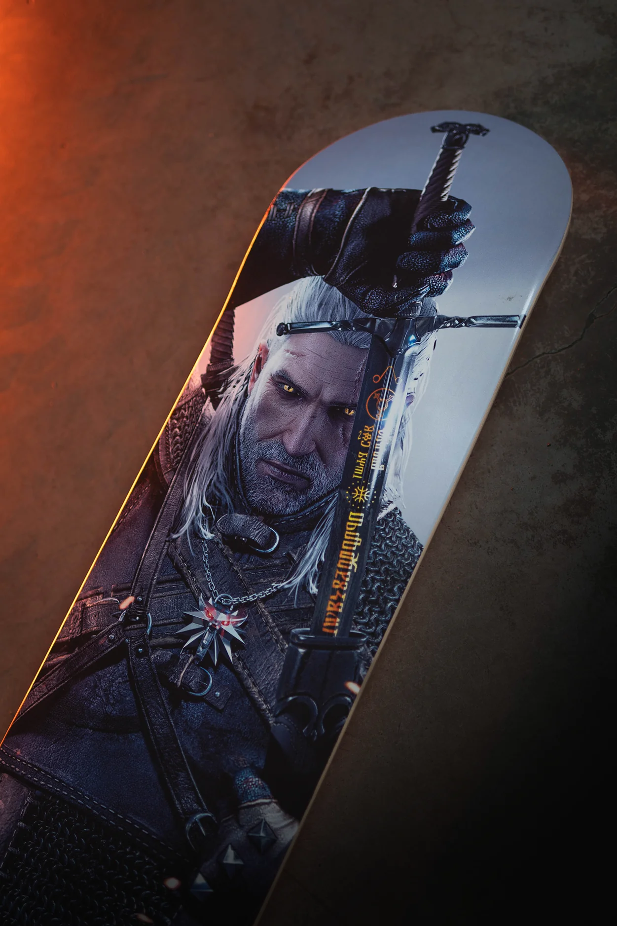 THE WITCHER GERALT ICON SKATEBOARD DECK - Image 3