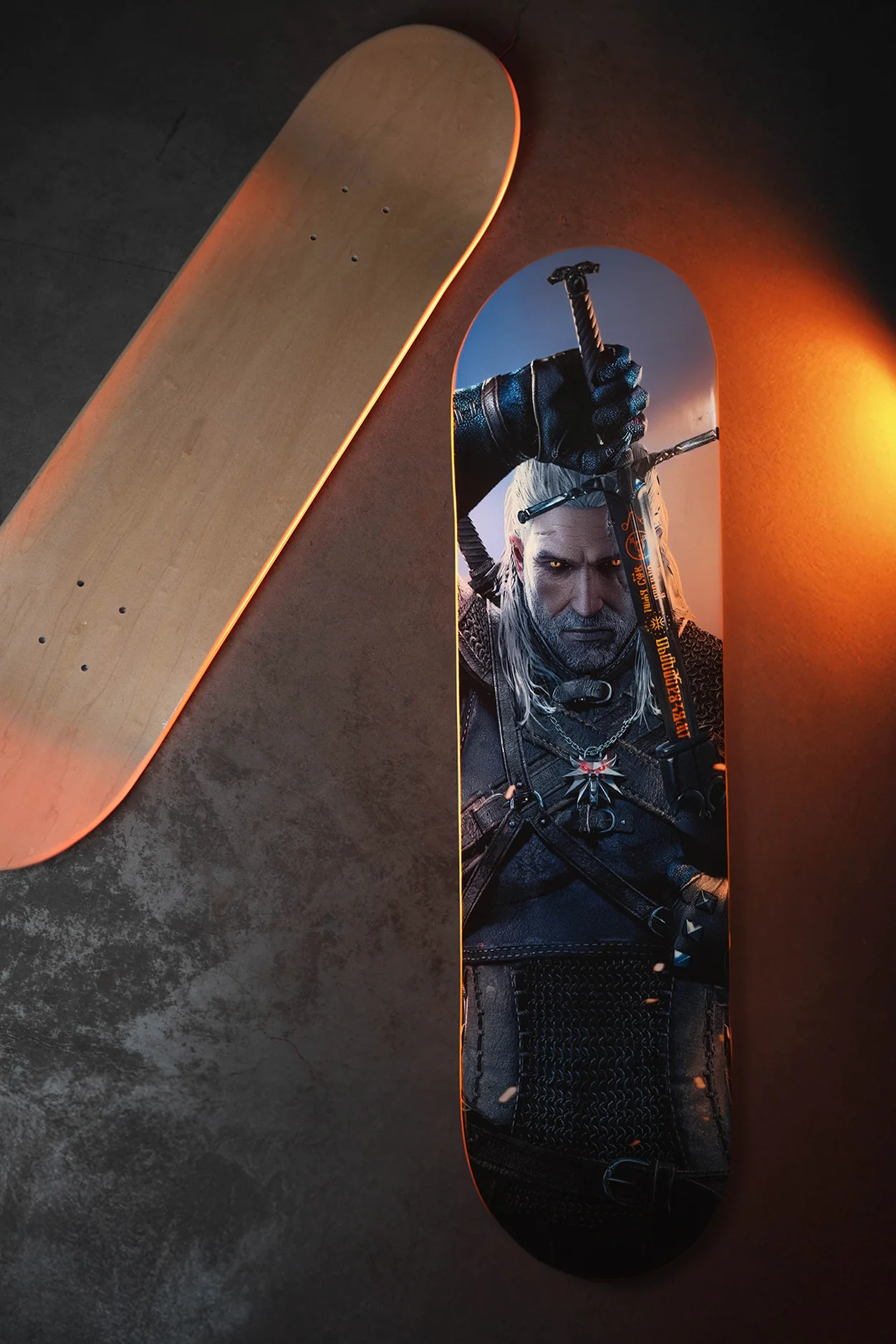 THE WITCHER GERALT ICON SKATEBOARD DECK - Image 4