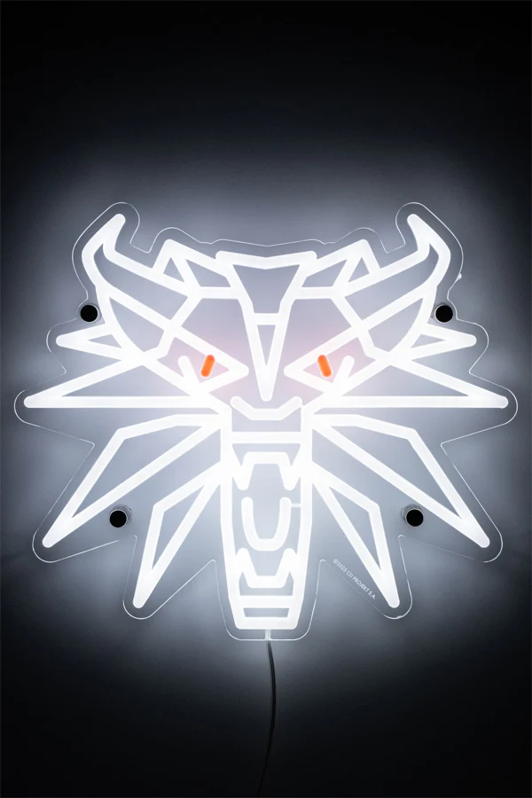 THE WITCHER WHITE WOLF LED WALL ART - Image 3
