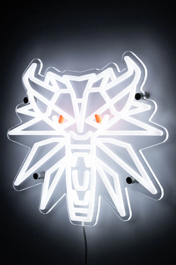 THE WITCHER WHITE WOLF LED WALL ART - Image 4