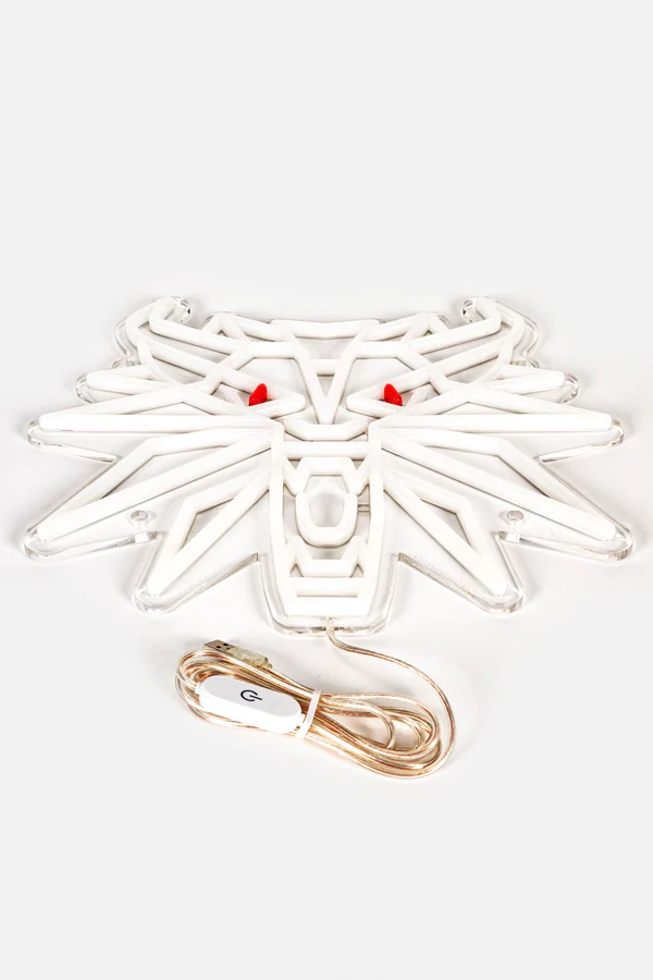 THE WITCHER WHITE WOLF LED WALL ART - Image 6